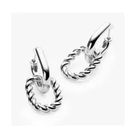 Ana Luisa Double Hoop Earrings - Ash Double Silver