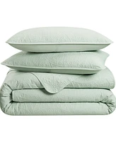 Waverly Medallion Pinsonic 3-Pc. Quilt Set, King