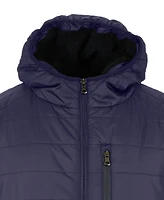Spire By Galaxy Men's Sherpa Lined Hooded Puffer Jacket, Pack of 2