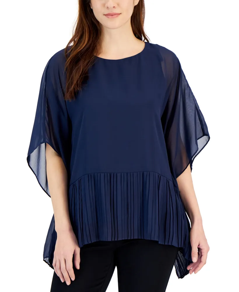 JM Collection Printed Flared-Sleeve Top, Created for Macy's