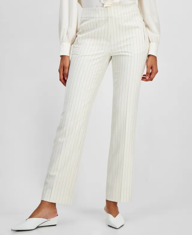 Bar Iii Women's Pleated Wide-Leg Pants, Created for Macy's