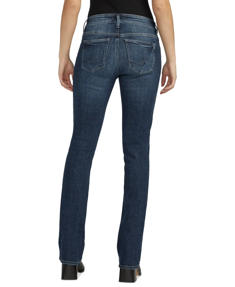 Silver Jeans Co. Women's Elyse Mid Rise Comfort Fit Slim Bootcut