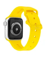 WITHit Yellow Smooth Silicone Band with Band Candy Hope Charms designed for Apple Watch 42mm (Series 1-3 only) & 44/45/46/49mm (Ultra & Ultra 2)