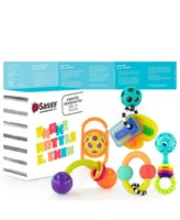 Sassy Shake, Rattle & Chew Baby Box - 4+ Months - Assorted Pre