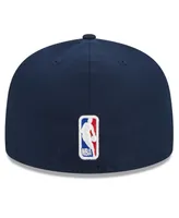 Men's New Era Navy Philadelphia 76ers 2023/24 City Edition 59FIFTY Fitted Hat