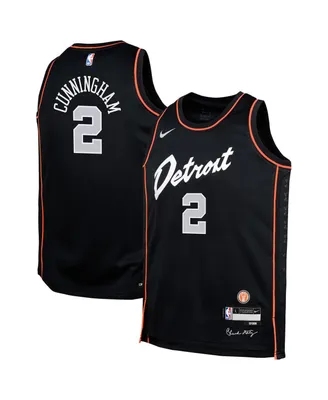 Big Boys Nike Cade Cunningham Black Detroit Pistons 2023/24 Swingman Replica Jersey - City Edition