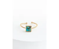 Starfish Project Jayne Turquoise Square Ring