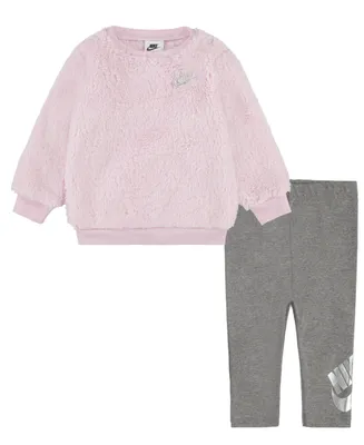Nike Baby Girls Sweatshirt and Leggings Set