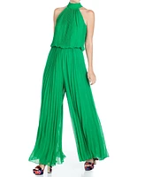 Meghan Fabulous Women's Wild Orchid Pleat Jumpsuit