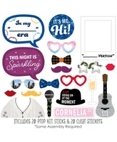In My Party Era - Celebrity Concert Party Photo Booth Props Kit - 20 Count - Assorted Pre