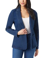 Gloria Vanderbilt Women's Denim One-Button Blazer