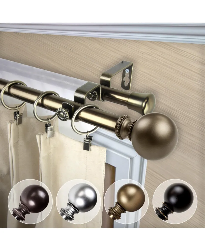 Jordana 13/16" Double Curtain Rod 120-170"