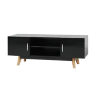 High Gloss Tv Stand Black 47.2"x15.7"x18.1" Mdf