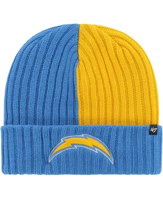 Men's '47 Brand Powder Blue Los Angeles Chargers Fracture Cuffed Knit Hat