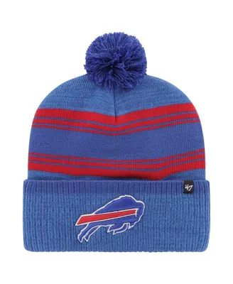 Men's '47 Brand Royal Buffalo Bills Fadeout Cuffed Knit Hat with Pom