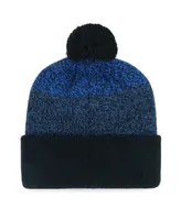 Men's '47 Brand Navy Milwaukee Brewers Darkfreeze Cuffed Knit Hat with Pom