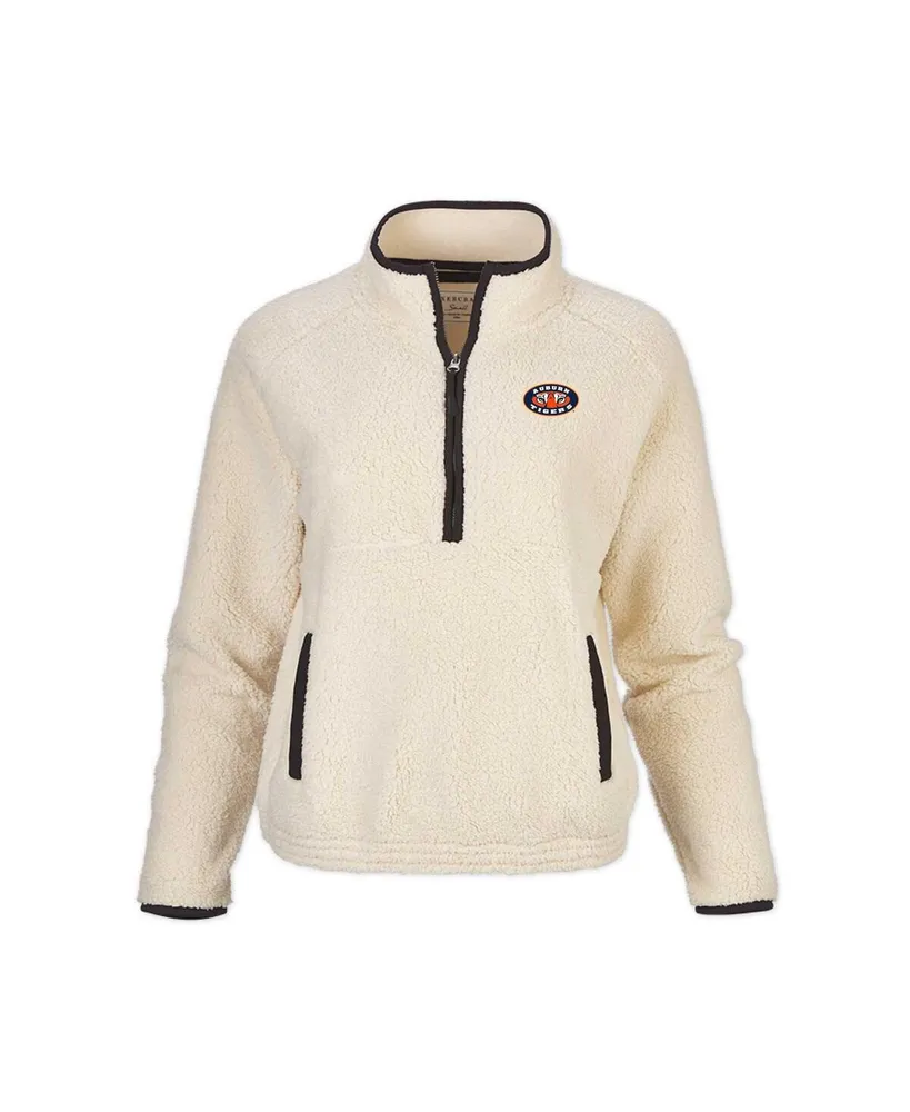 Women's Natural Auburn Tigers Everest Half-Zip Top