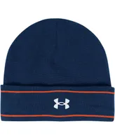 Men's Under Armour Navy Auburn Tigers 2023 Sideline Lifestyle Performance Cuffed Knit Hat