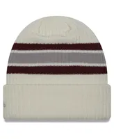 Men's New Era Cream Distressed Texas A&M Aggies Vintage-Like Cuffed Knit Hat