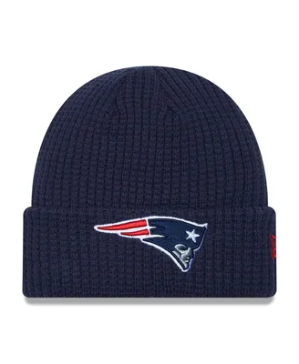 Men's New Era Navy New England Patriots Prime Cuffed Knit Hat