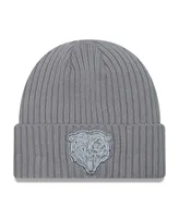 Men's New Era Gray Chicago Bears Color Pack Cuffed Knit Hat