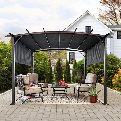 Streamdale Furniture Retractable Canopy Pergola for Outdoor Spaces