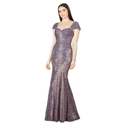 Lara Women's Fitted Lace Mermaid Gown