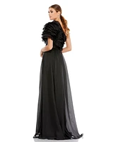 Women's Ieena Ruffle Layered One Shoulder Gown