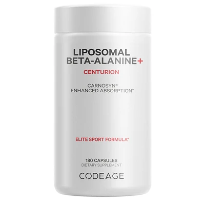 Codeage Liposomal Beta-Alanine Supplement - CarnoSyn Beta-Alanine - 2-Month Supply - Liposomal Delivery