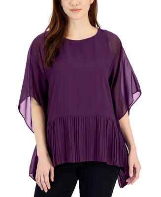 JM Collection Embellished Bell-Sleeve Top, Created for Macy's - Macy's