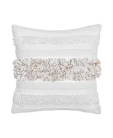 White Sand Driftway Square Decorative Pillow, 18" x 18"