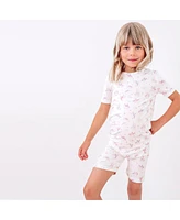 Bellabu Bear Toddler| Child Unisex Unicorn 2-Piece Short Sleeve & Shorts Pajama Set