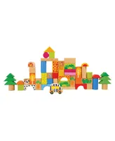Small Foot Building Blocks Zoo Theme - 50 Pieces