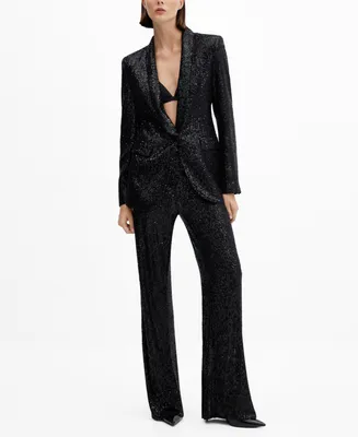 Mango Women's Sequins Blazer