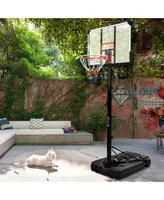 Streamdale Furniture Portable Basketball Hoop Basketball System 6.6-10 Ft Height Adjustment For Youth Adults Led