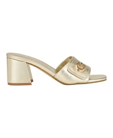 Guess Women's Gallai Slip-On Open Toe Block Heeled Sandals