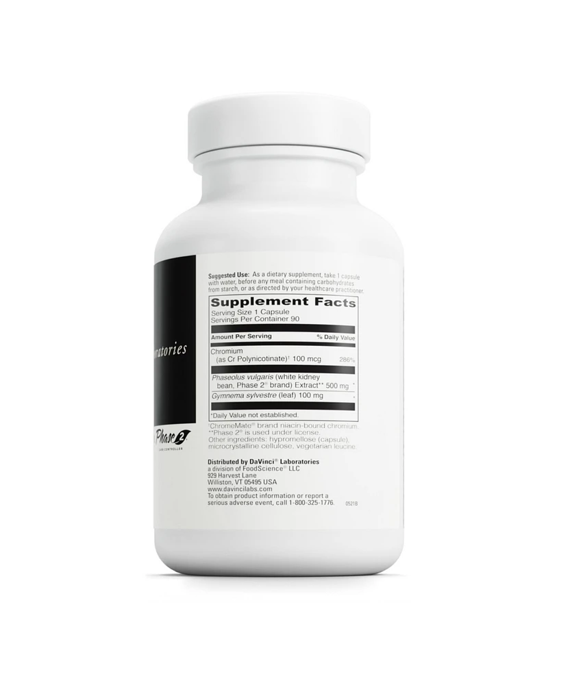 DaVinci Laboratories DaVinci Labs Carb-Down with Phase 2 - Dietary Supplement to Support Healthy Weight Management, Appetite Control and Metabolism