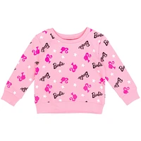 Barbie Toddler Girls French Terry Pullover Sweatshirt