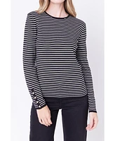 Women's Stripe Knit Sweater