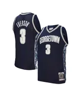 Men's Mitchell & Ness Allen Iverson Navy Georgetown Hoyas 1995-96 Authentic Jersey