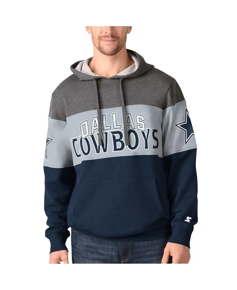 Men's Starter Charcoal Dallas Cowboys Extreme Pullover Hoodie