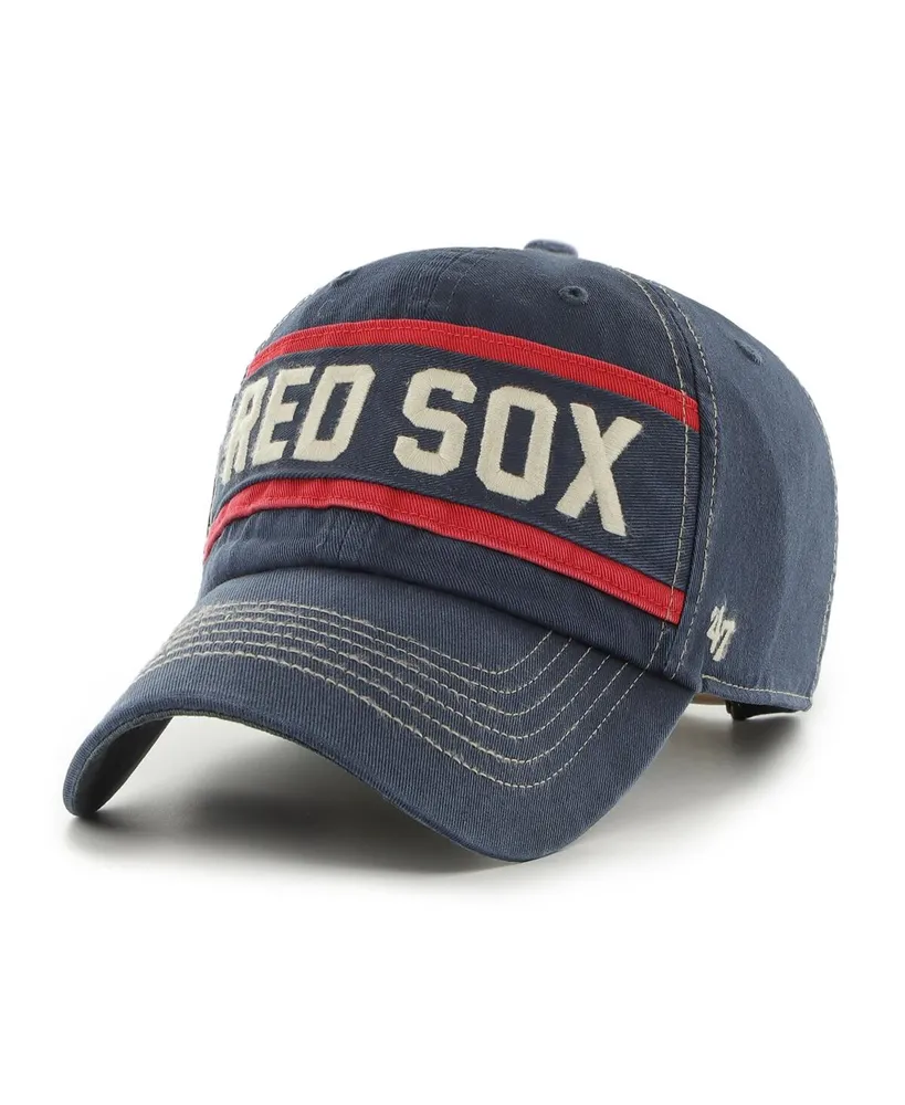 Men's '47 Brand Navy Boston Red Sox Hard Count Clean Up Adjustable Hat