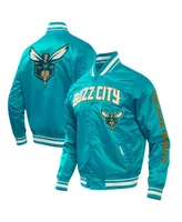 Men's Pro Standard Teal Charlotte Hornets 2023/24 City Edition Satin Full-Snap Jacket