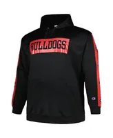 Men's Profile Black Georgia Bulldogs Big and Tall Fleece Pullover Hoodie