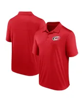 Men's Fanatics Red Carolina Hurricanes Left Side Block Polo Shirt