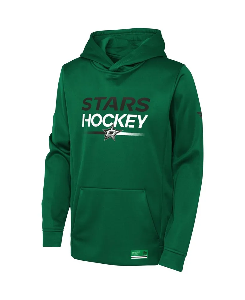 Big Boys Fanatics Kelly Green Dallas Stars Authentic Pro Pullover Hoodie