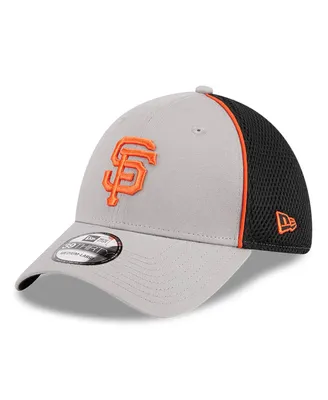 Men's New Era Gray San Francisco Giants Pipe 39THIRTY Flex Hat