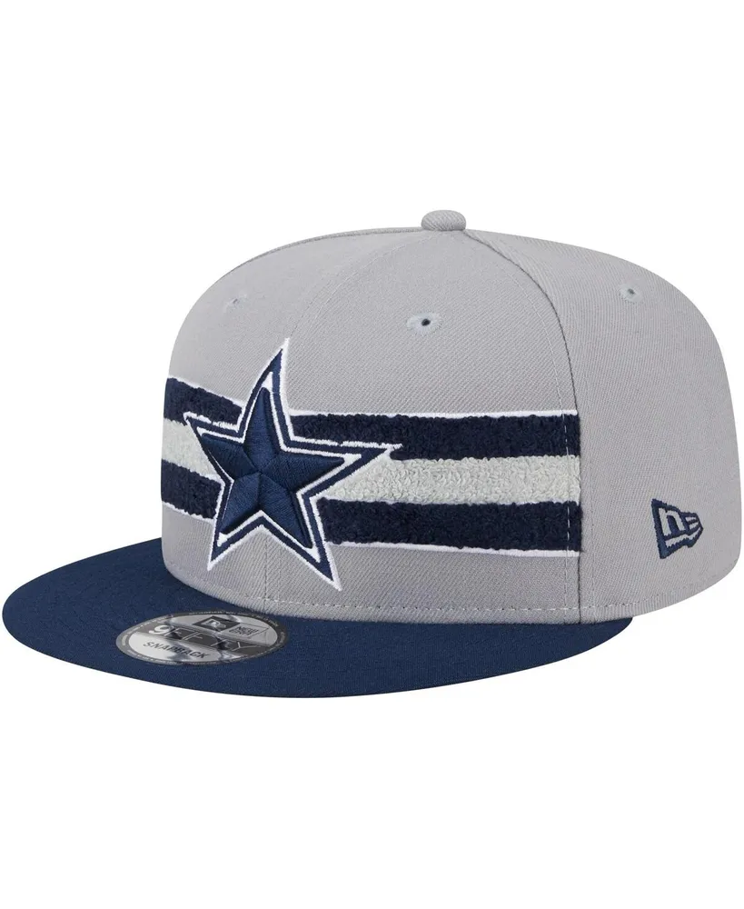 Men's New Era Gray, Navy Dallas Cowboys Band 9FIFTY Snapback Hat