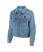 Women's Wear by Erin Andrews Chicago Bulls Full-Snap Denim Jacket