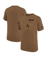 Big Boys Nike Brown Dallas Cowboys 2023 Salute to Service Legend T-shirt